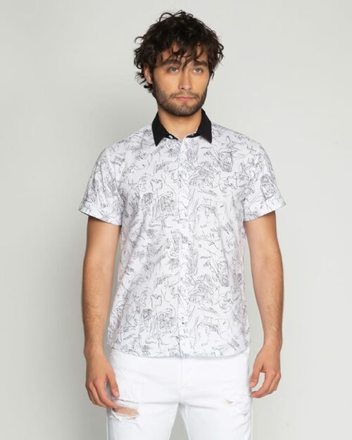 Camisa Manga Corta Knz Estamapada Scratch