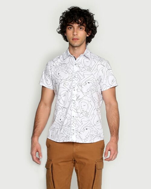 Camisa Manga Corta Knz Estampada Picasso