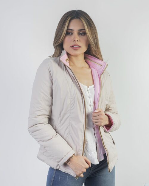 Chaqueta Doble Faz Clasica Gold Evette