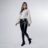 Pantalon Skinny Tipo Cuero Aimme