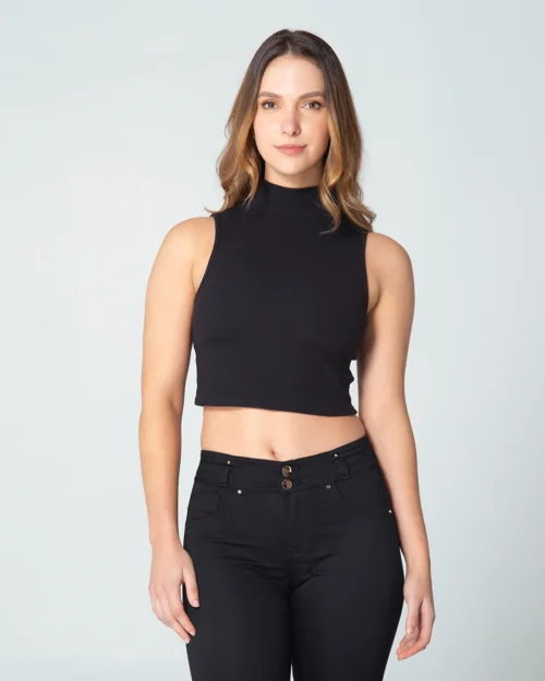 Crop Top Cuello Tortuga Sasha