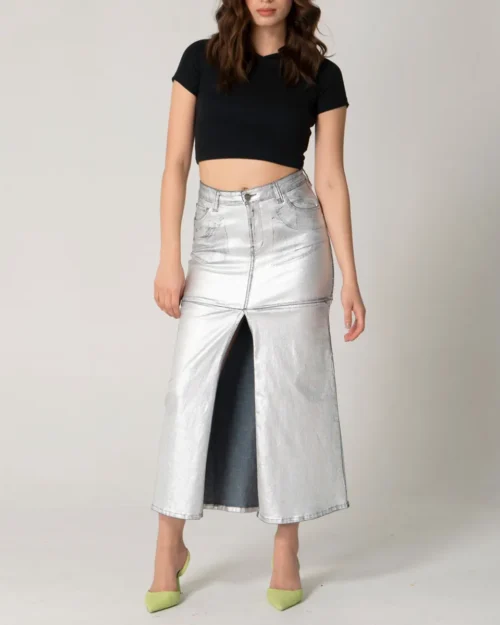 Falda Larga Denim Shn