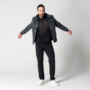 Chaqueta Denim Regular Camu