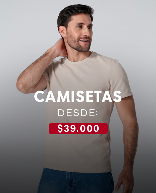 Venta cruzada - Hombre - camisetas desde $39,000