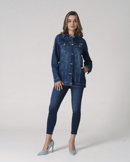 Chaqueta Denim Regular Indigo