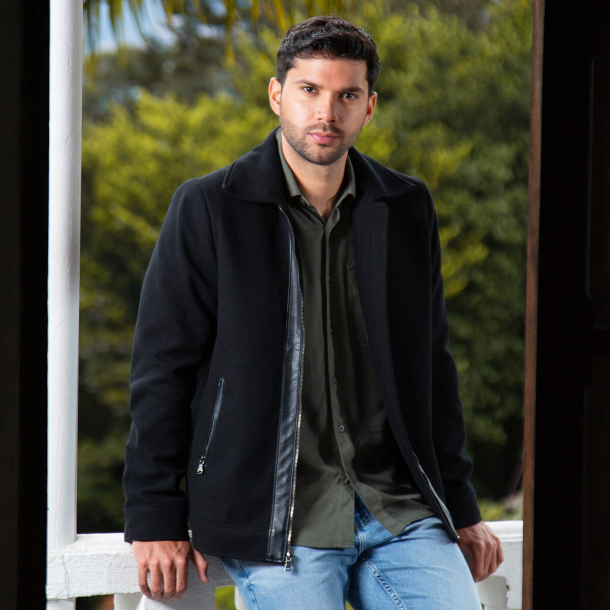 Chaqueta Slim Paño Oliver