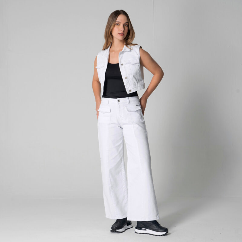 Pantalon Denim Wide Leg Villana