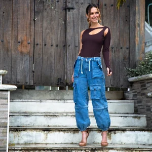 Pantalon Denim Jogger Convertible Fear