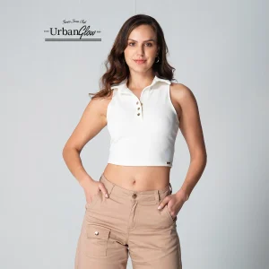 Blusa Slim Manga Sisa Vit