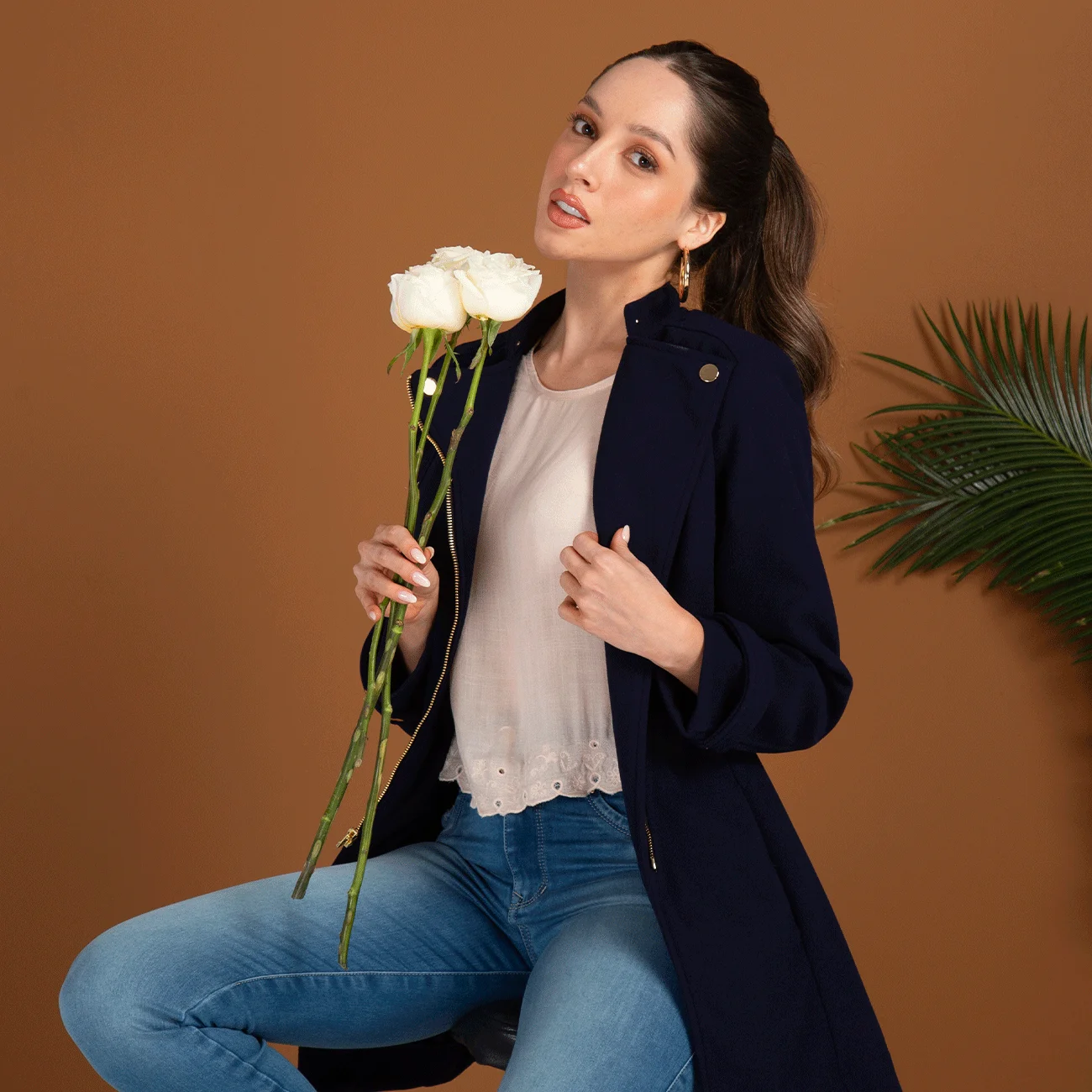 Abrigo Slim Cuello Neru Cierre Cruzado Walker