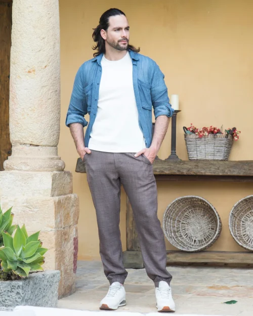 Camisa Casual Manga Larga Yourself