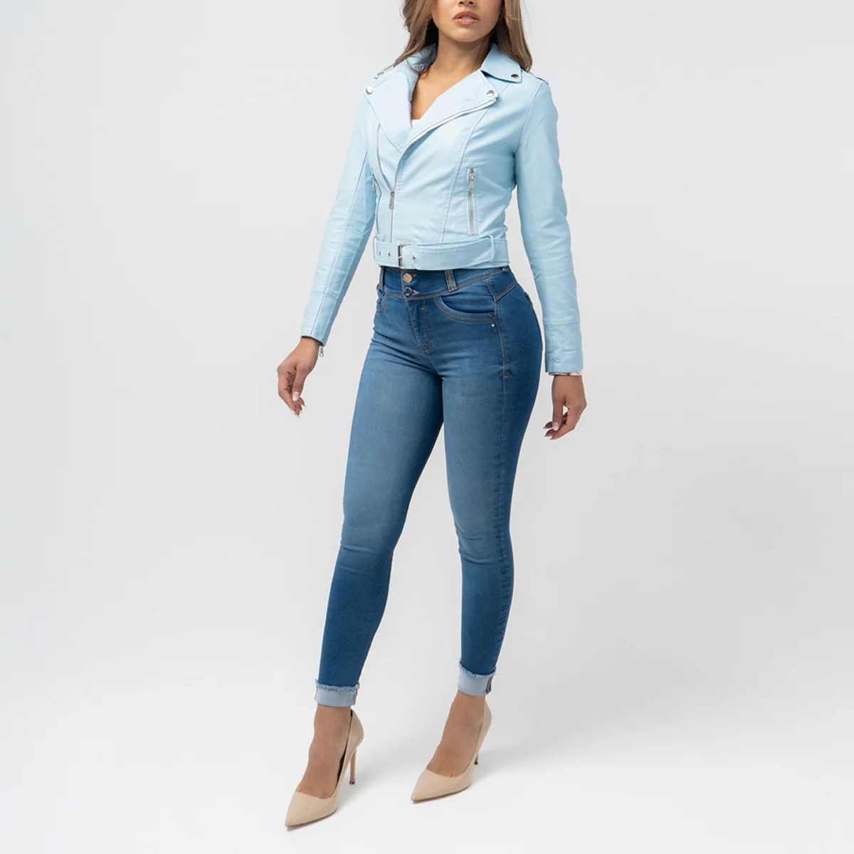 Chaqueta Sintetica Biker Carly