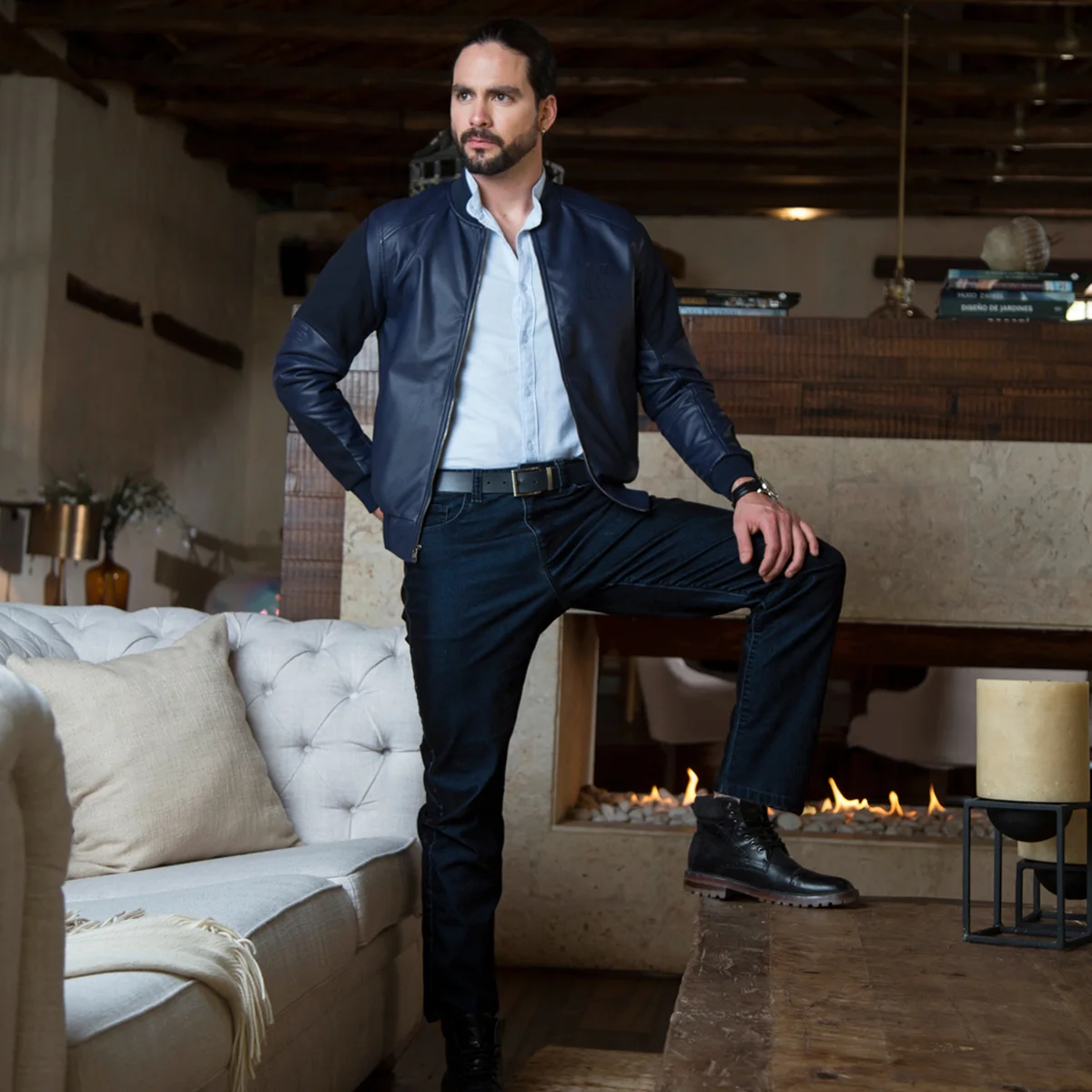 Chaqueta Sintetica Regular Beisbolera Krz