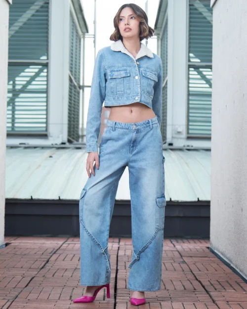 Jean Wide Leg Cargo 999