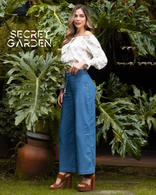Pantalon Denim Wide Leg Raimond