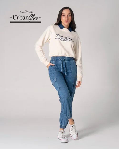 Pantalon Denim Jogger Luv