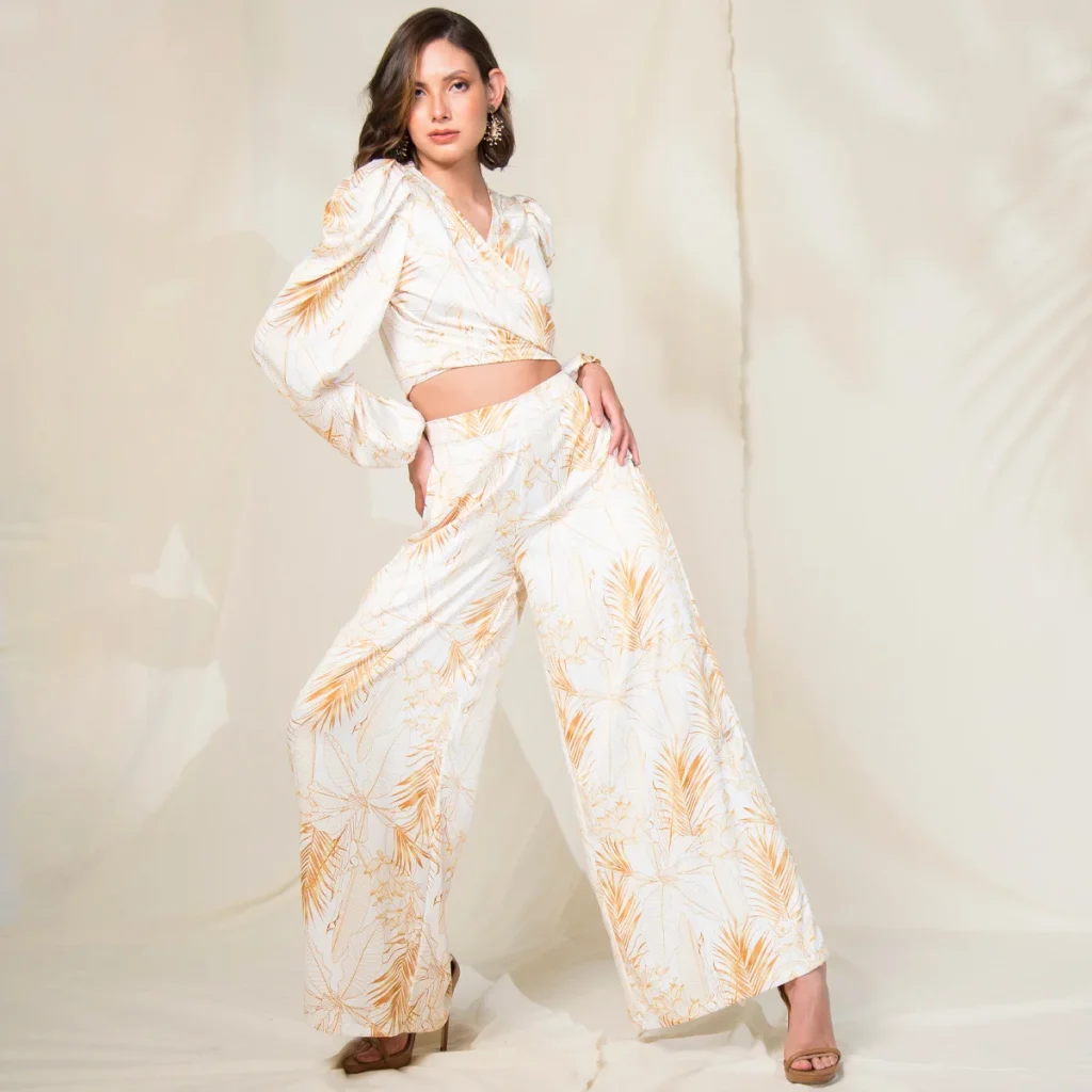Pantalon Estampado Palazzo Sung