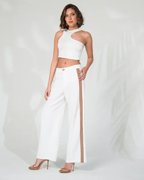 Pantalon Wide Leg Fem