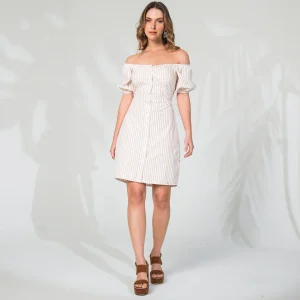 Vestido Regular Manga Globo Genna