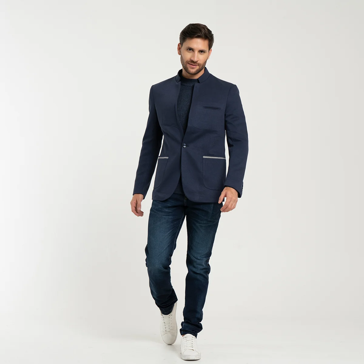 Blazer Formal Cuello Neru Marin