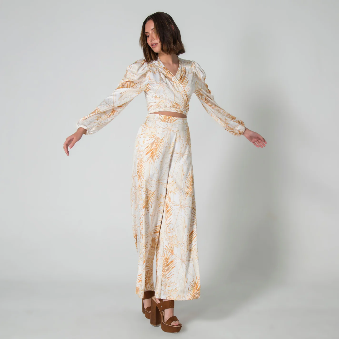 Blusa Corta Manga Globo Regular Jazz