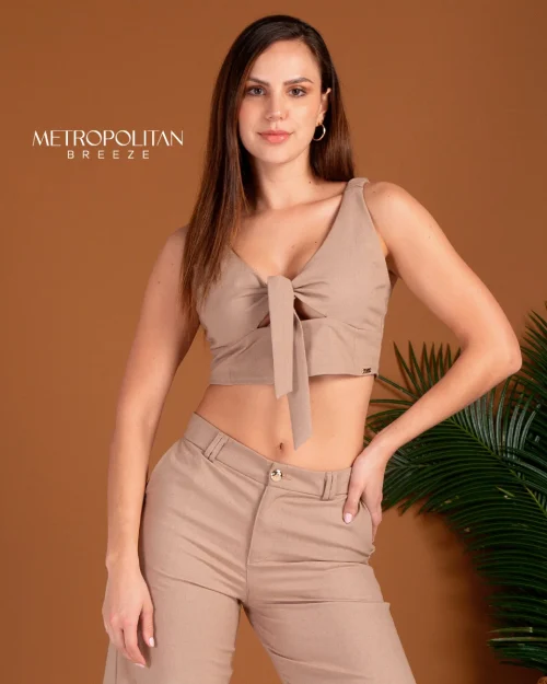 Blusa Crop Top Slim Free