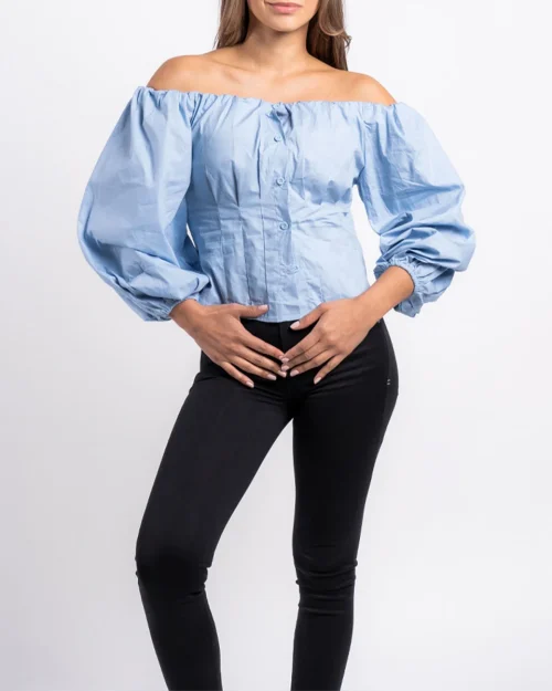 Blusa Cuello Bandeja Knz Lore