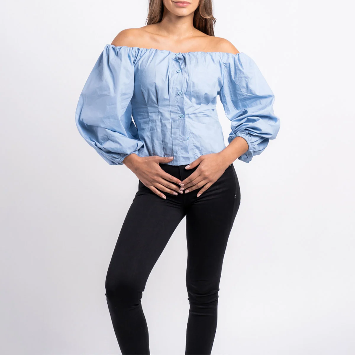 Blusa Cuello Bandeja Knz Lore