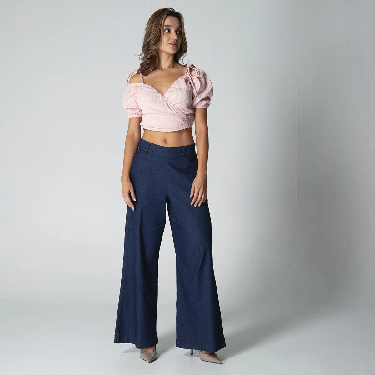 Blusa Regular Escote Cruzado Bulma