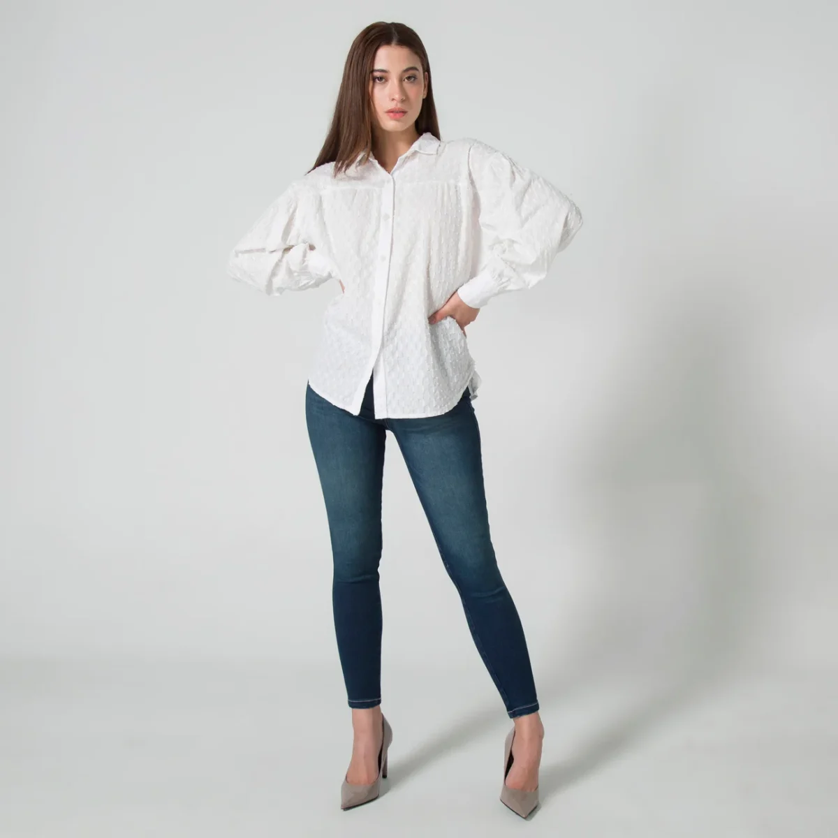 Blusa Slim Manga Ranglan Mcay