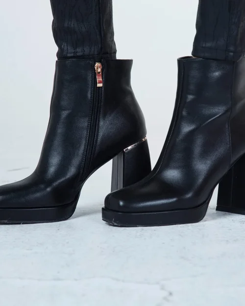 Botin Formal Tacon Cuadrado Florida