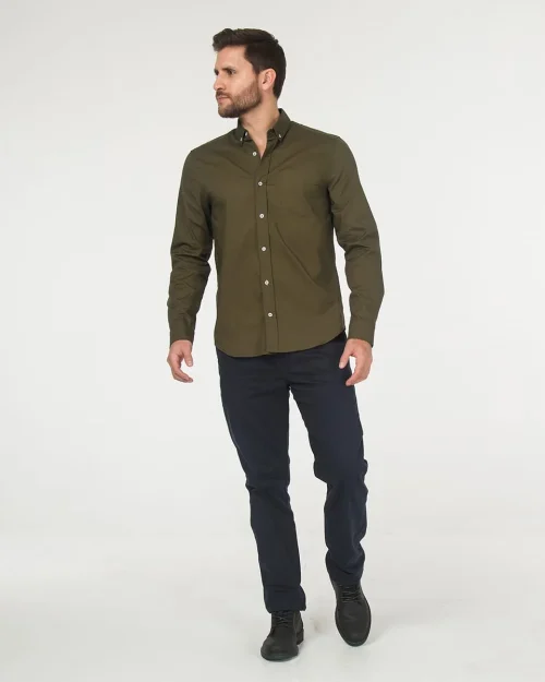 Camisa Manga Larga Unicolor Aron