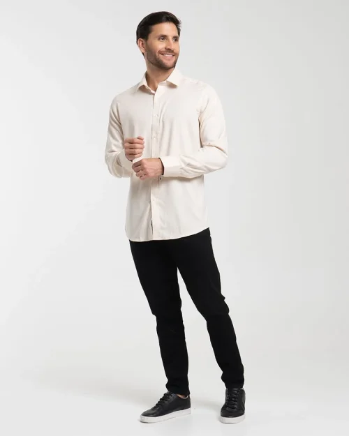 Camisa Manga Larga Unicolor Charlie