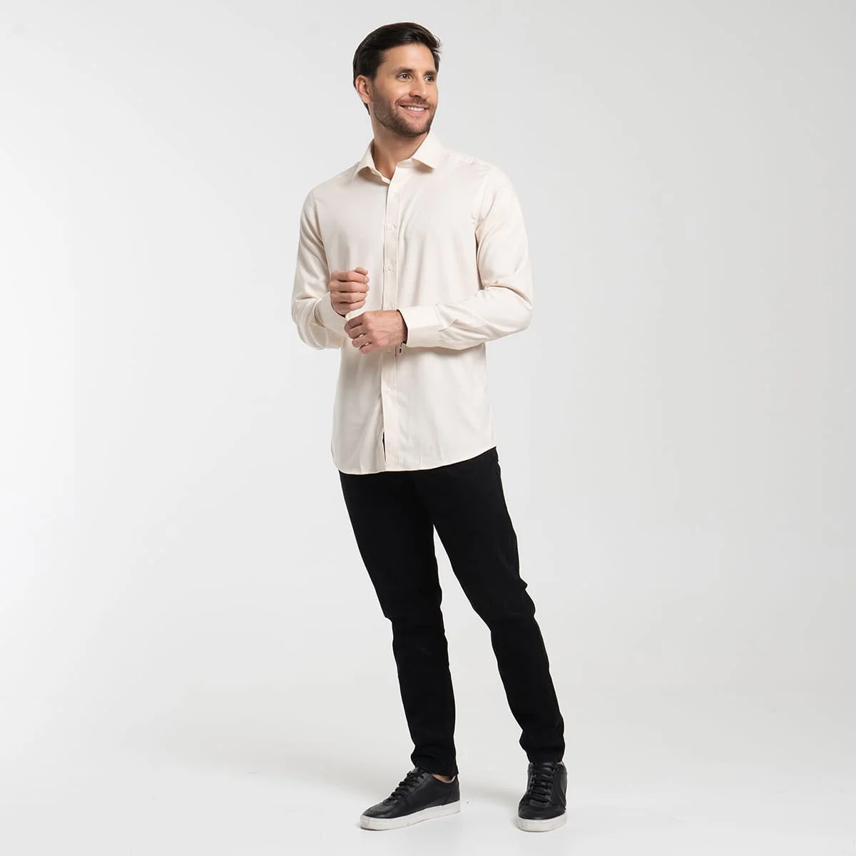 Camisa Manga Larga Unicolor Charlie