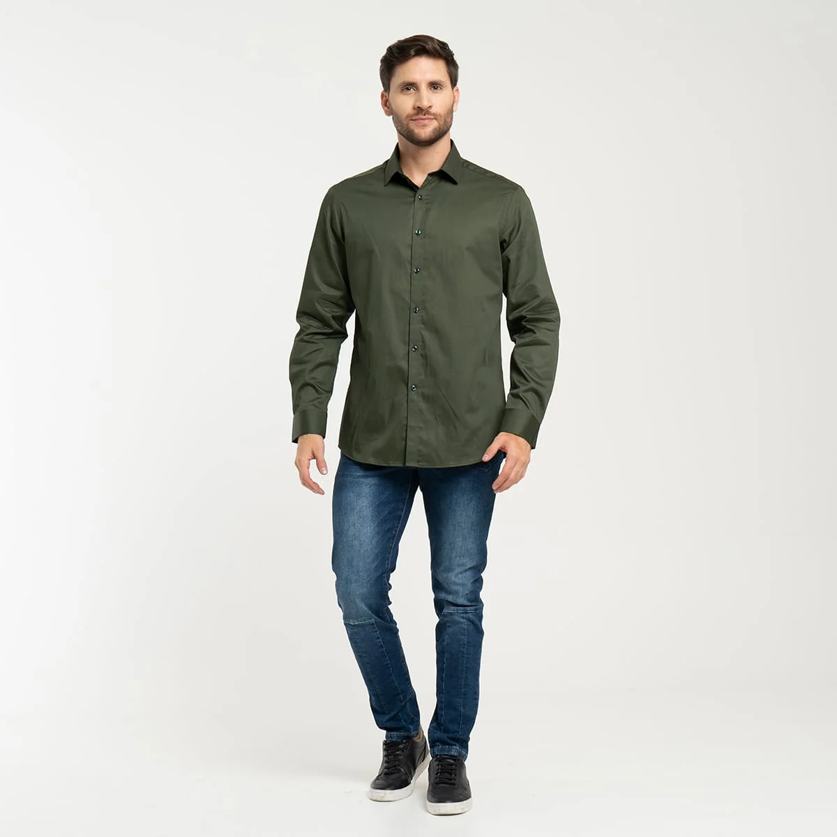 Camisa Manga Larga Unicolor Nereo