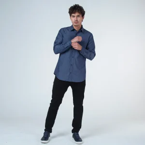 Camisa Unicolor Manga Larga Giron