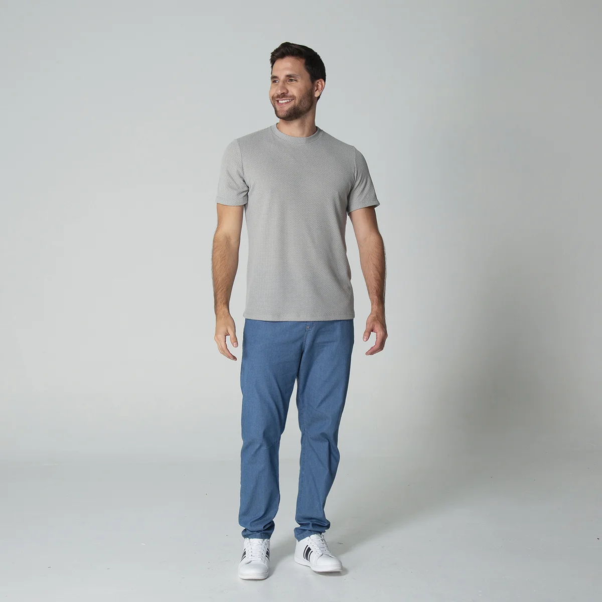 Camiseta Basica Slim Humo