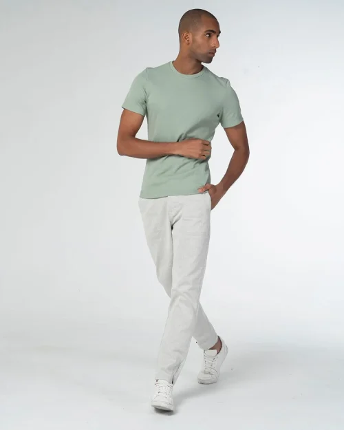 Camiseta Cuello Redondo Unicolor Slim Blizzard
