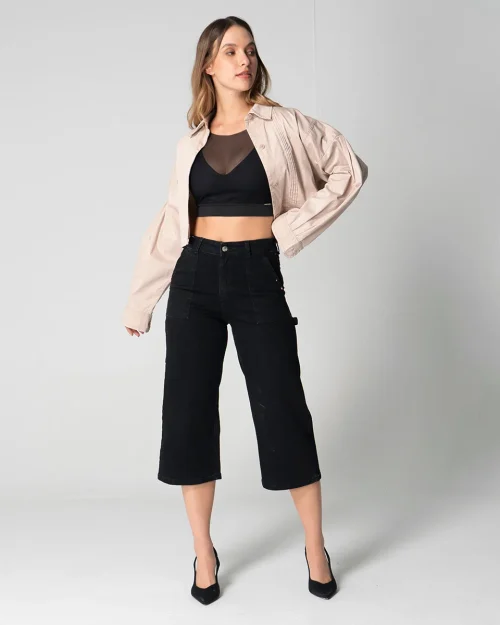 Chaqueta Corta Dril Oversize Magesty