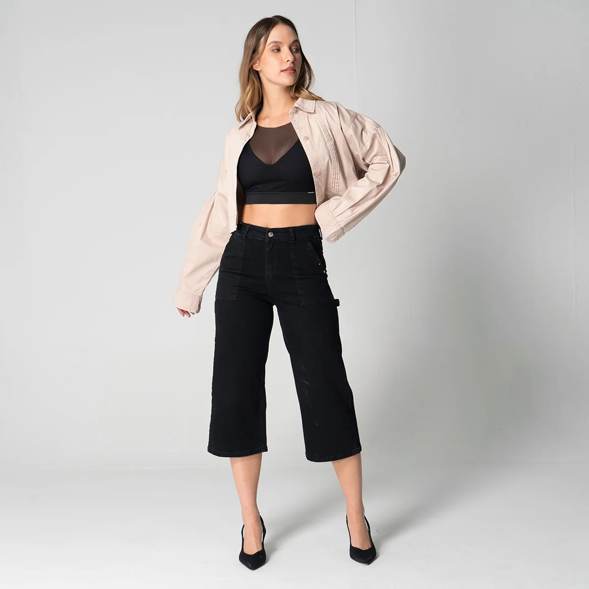 Chaqueta Corta Dril Oversize Magesty