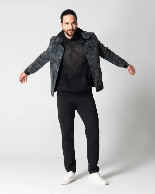 Chaqueta Denim Regular Camu