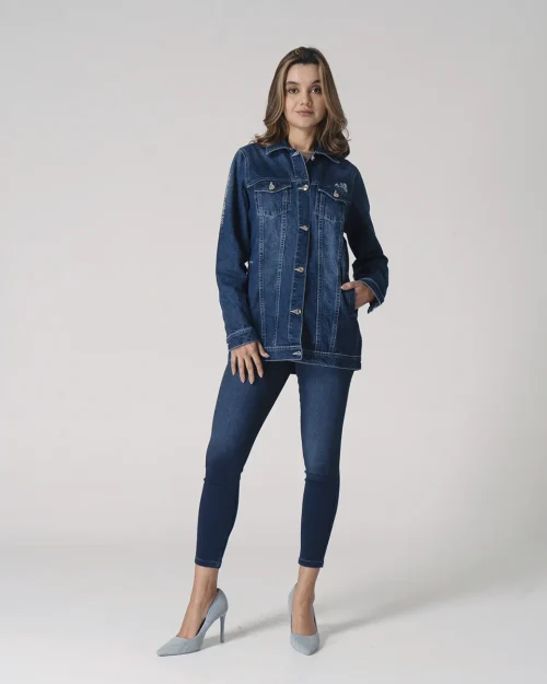 Chaqueta Denim Regular Indigo