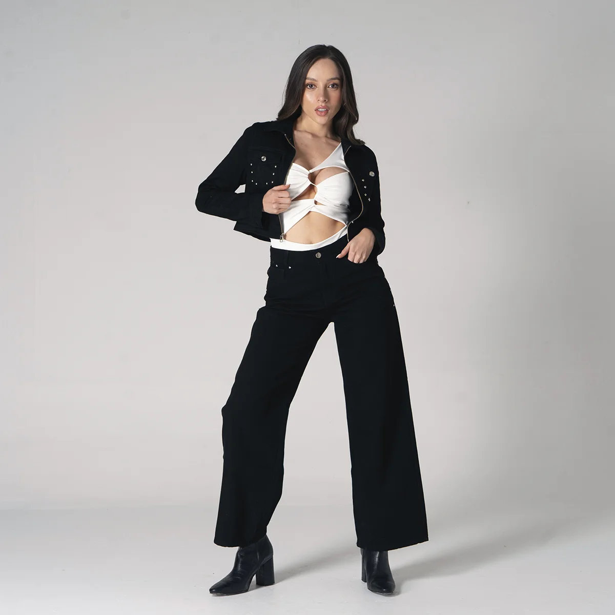 Chaqueta Denim Slim Glam