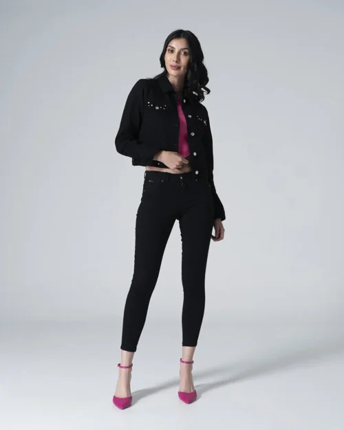 Chaqueta Denim Slim Glammy