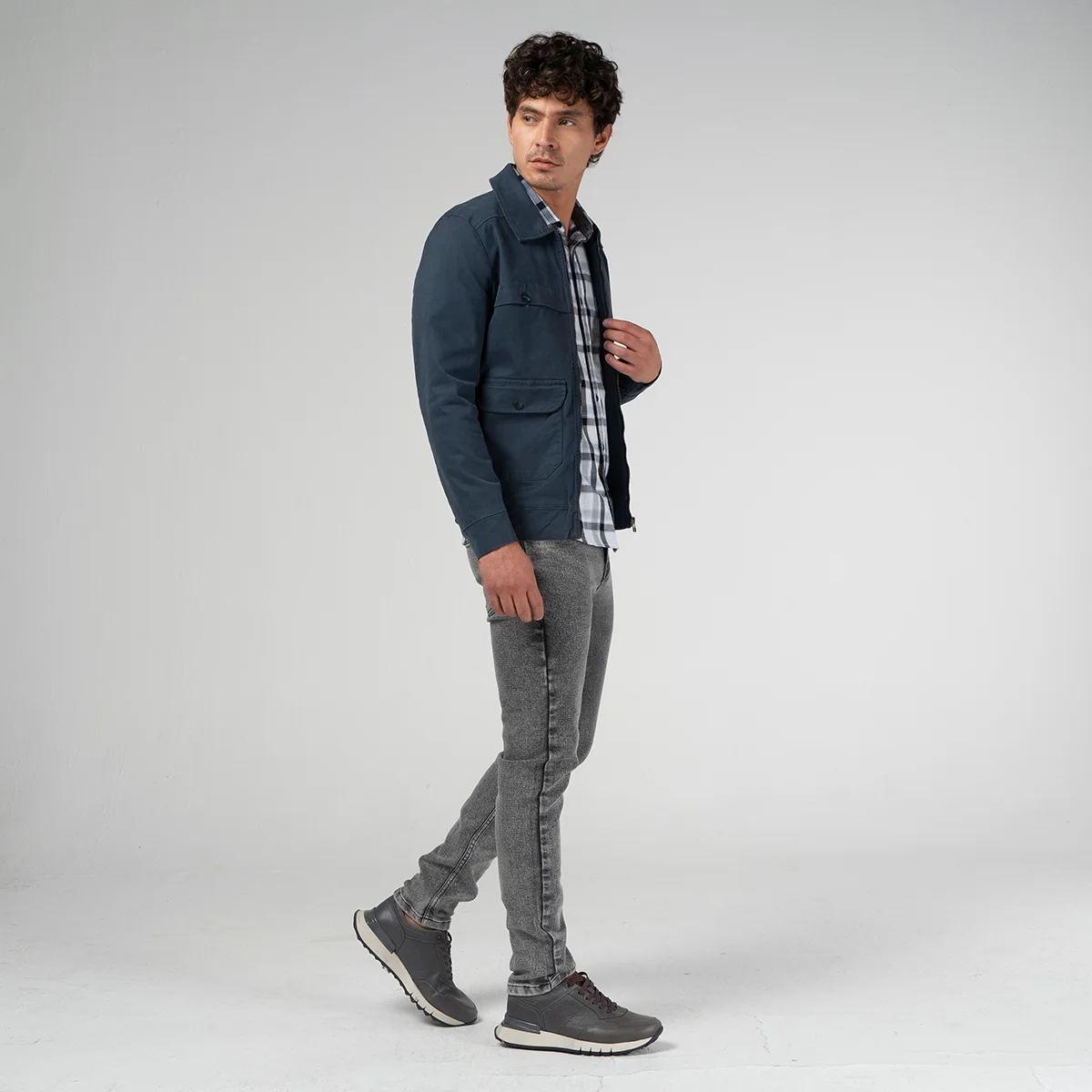 Chaqueta Dril Regular Monaco