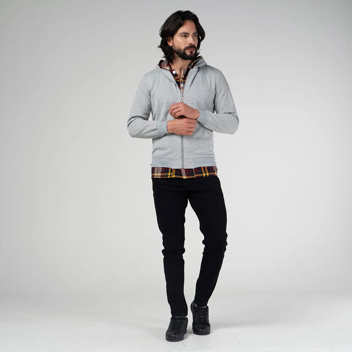 Chaqueta Imitacion Sobrecamisa Con Capota Harry