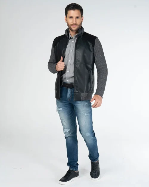Chaqueta Sintetica Slim Knitt
