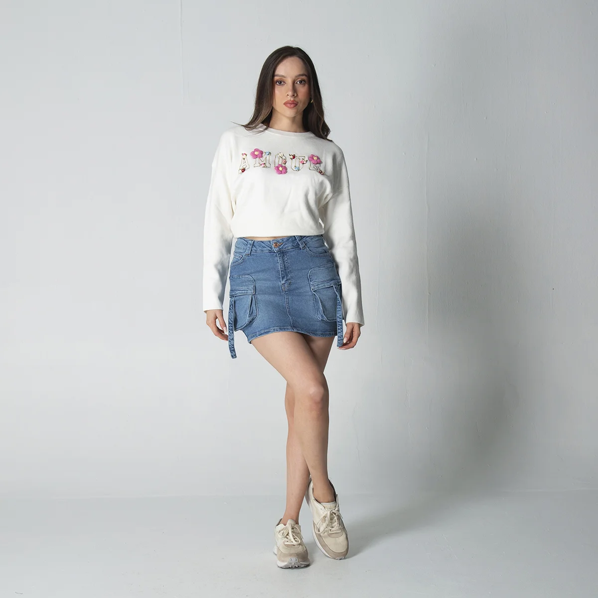 Falda Cargo Corta Goozip