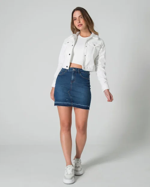 Falda Denim Corta Tego