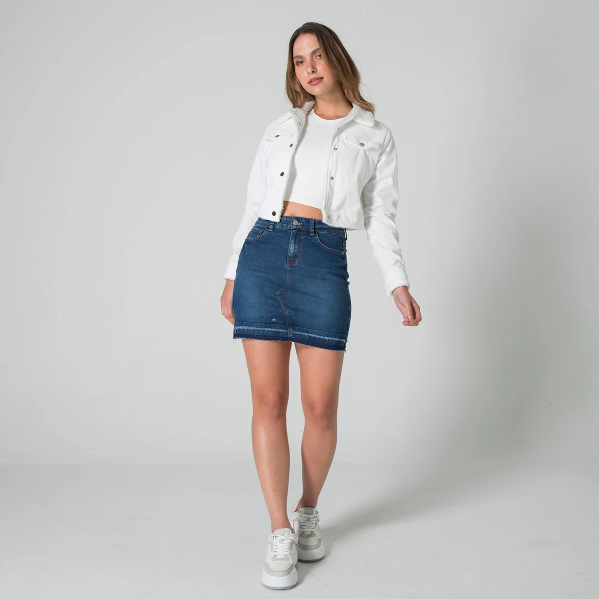 Falda Denim Corta Tego